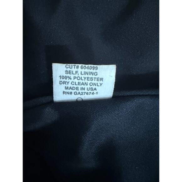 Anthropologie Blue Green Embroidered Brocade Fit & Flare Floral Mini Dress 0 - Picture 6 of 9